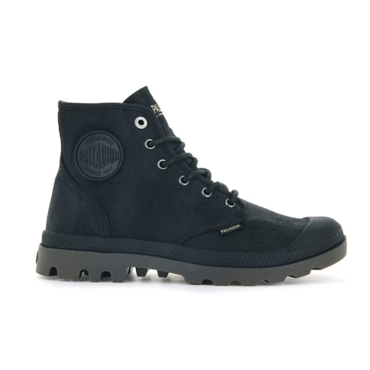 Dámské Boty Palladium Pampa Hi WAX Černé | CZ QBZ-01K